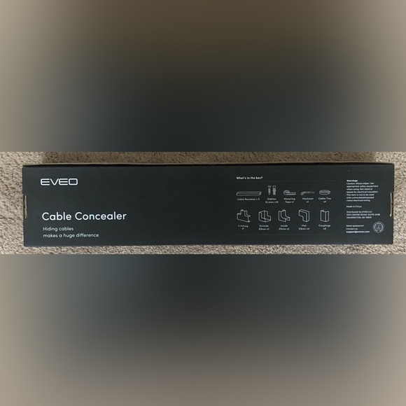 White, Self-Adhesive Cord Covers for Wires on Wall 153in-9X (L17 x W0.95 x H0.5) - Picture 8 of 9